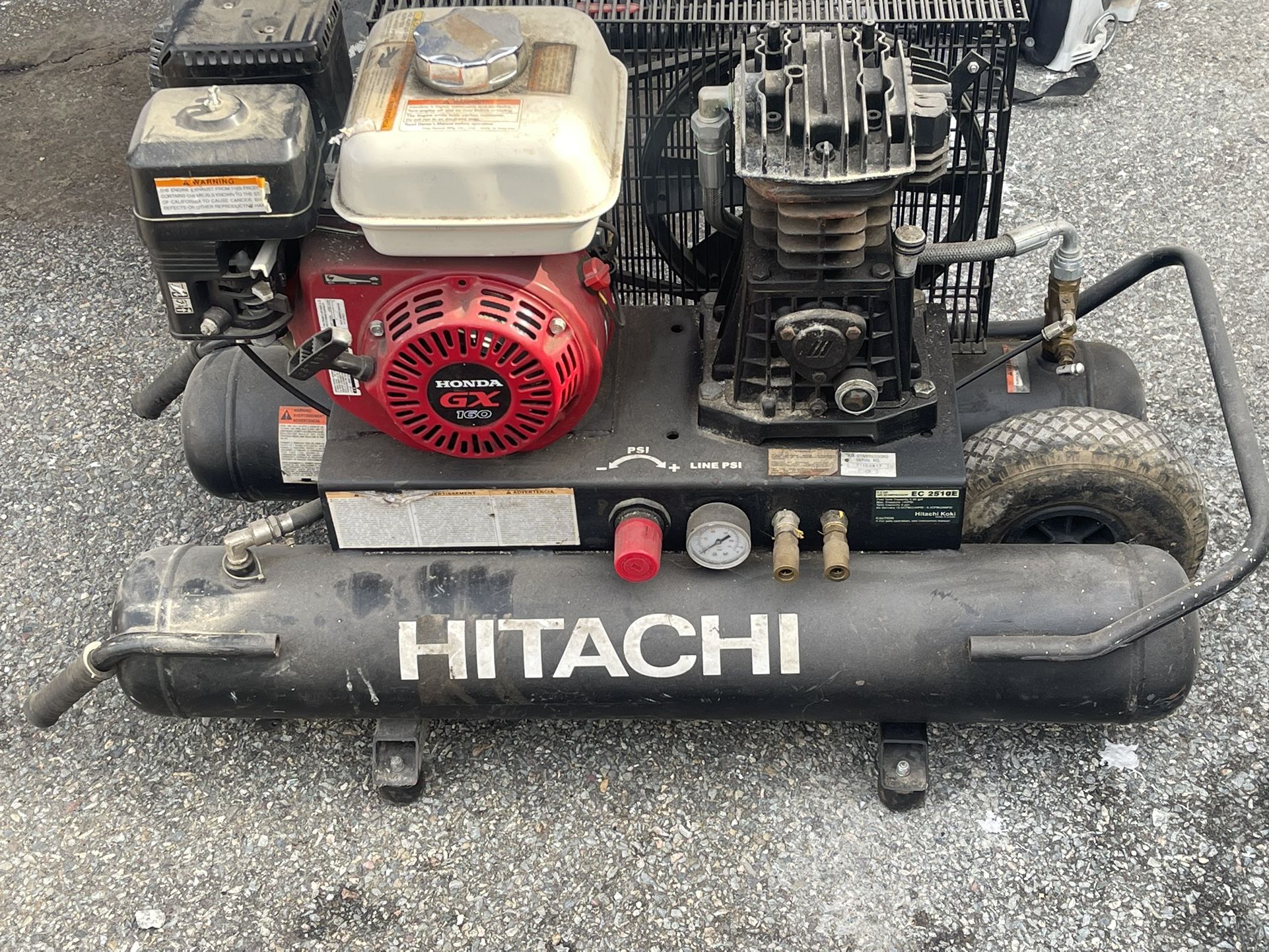 Hitachi Air Compressor w/Honda Motor