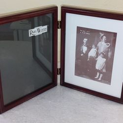 Double 8x10 Beveled Wood Picture Frame