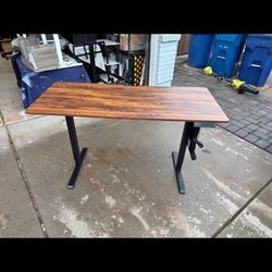 Rustic Brown Electric sit/stand Desk