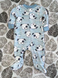 Simple Joy 0-3 Months Baby Boy Warm Pj