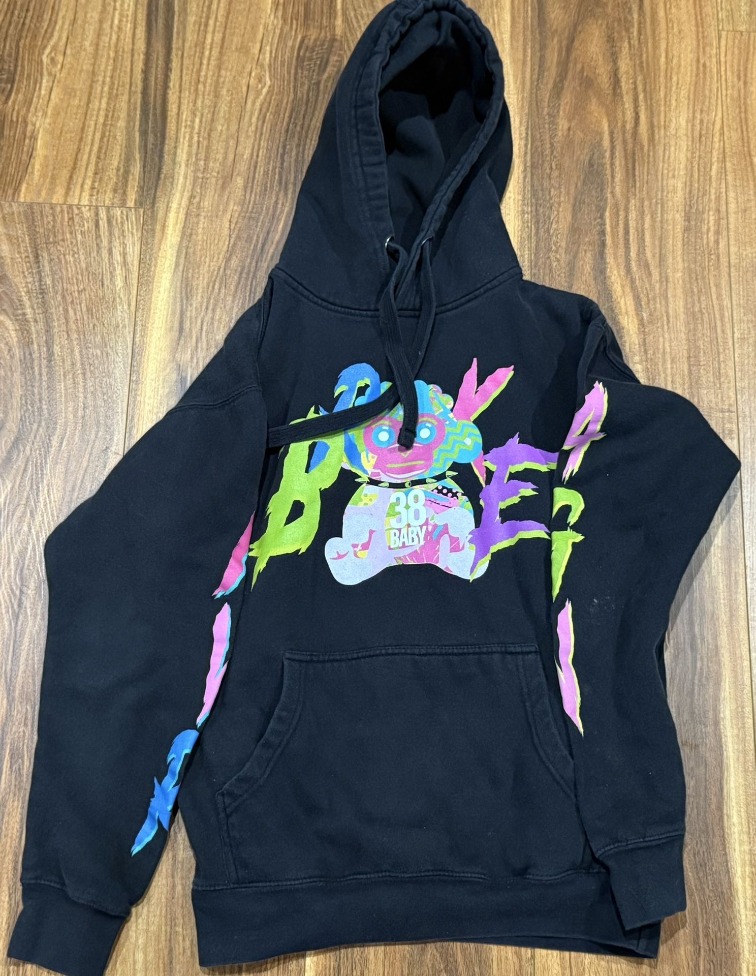 Never Broke Again Sweatshirt Mens Small 38 Baby Graphic Print Hoodie Pullover