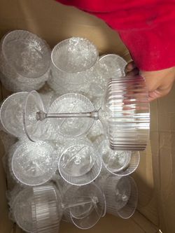 Martini plastic glasses