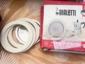 Bialetti Replacement Gasket and Filter For 3 Cup Stovetop Espresso Coffee Makers