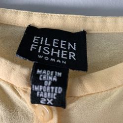 Eileen Fisher Sift Yellow Tunic 2x