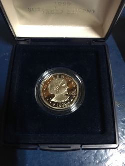 1999 Susan B. Anthony proof dollar coin