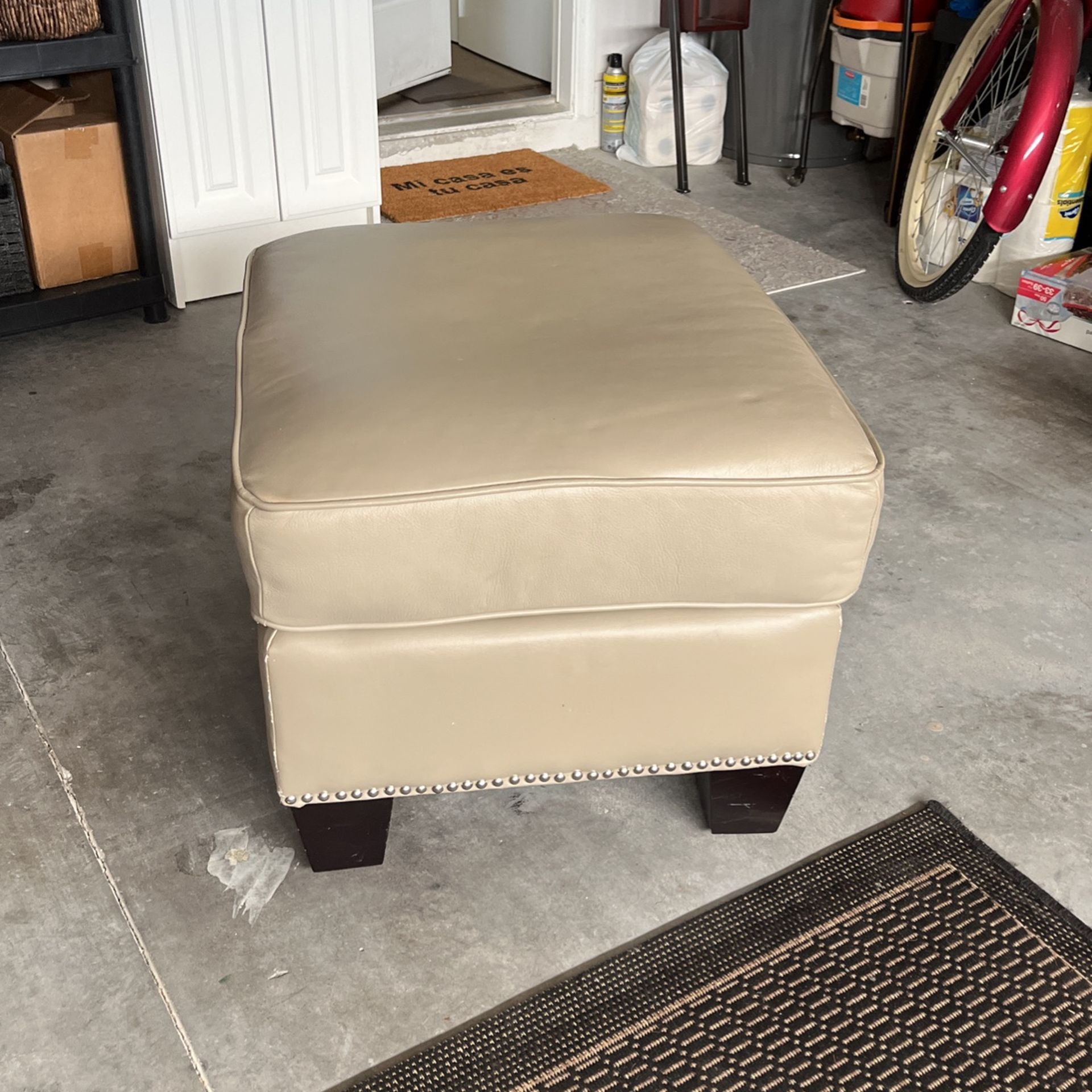 Greige Color Ottoman-$25.-obo