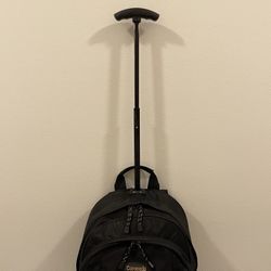"Coronado" Large, ROLLING Black Backpack - firm price