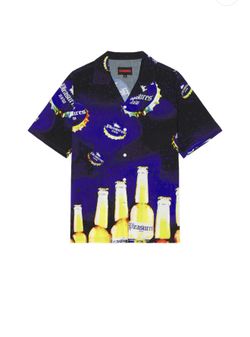 Pleasures Cerveza button down Men Large