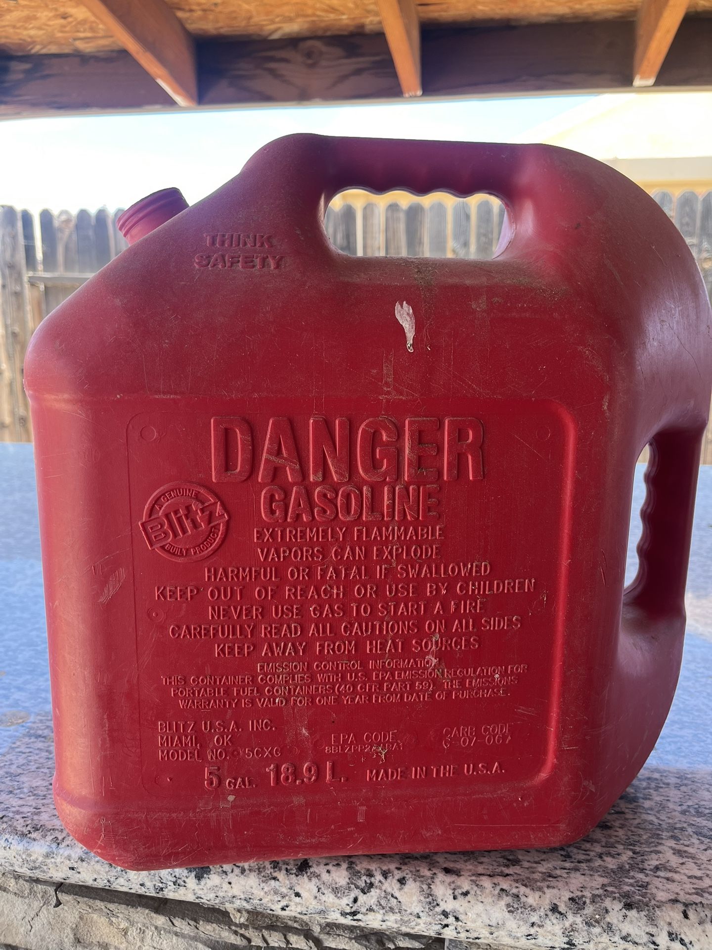 Gasoline Jug