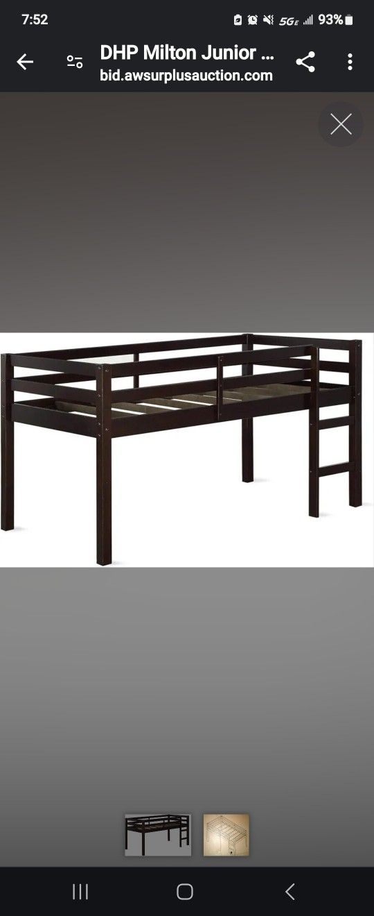 NEW Twin Loft Bed DHP Milton 85