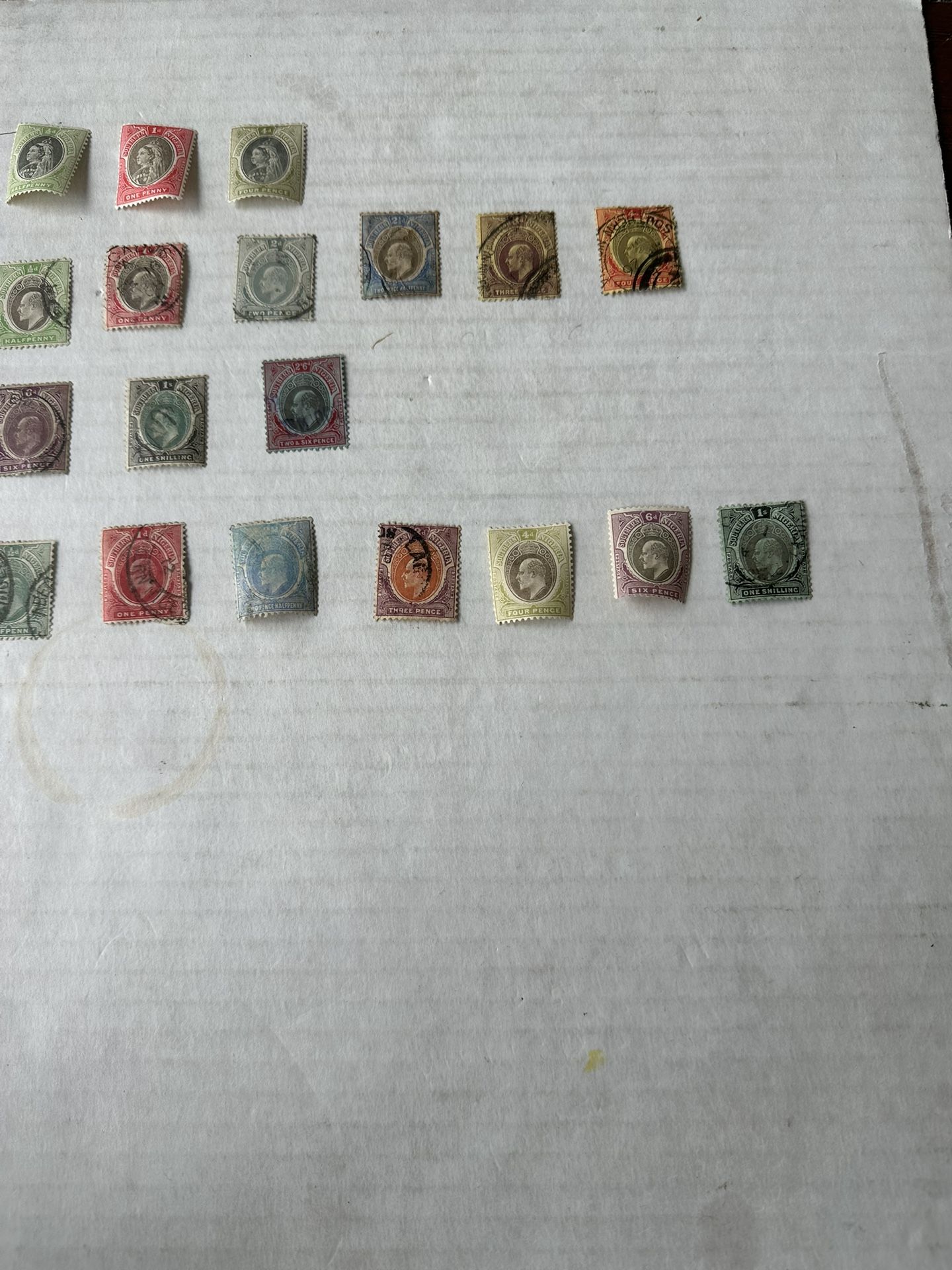 Southern Nigeria Stamp Group Of 19