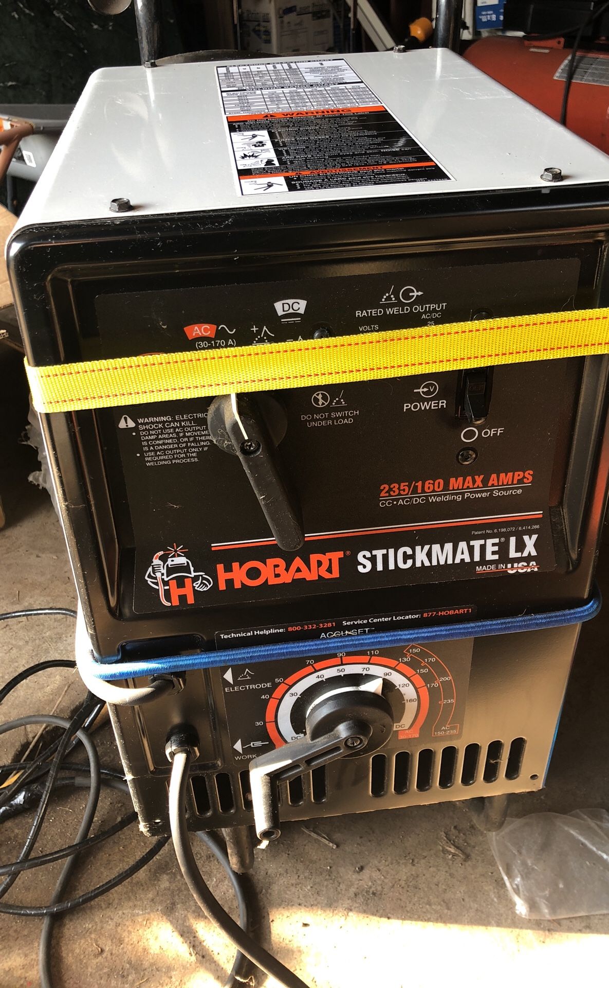Hobart stickmate LX 235/160 max amps welder