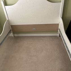 Queen Bed Frame White Wooden