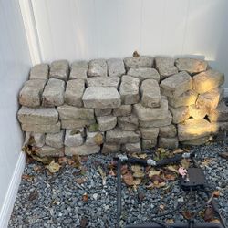 Home Depot bricks for border