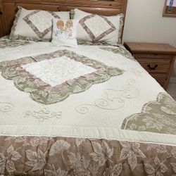 Queen Bed And Night Stand 