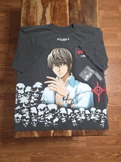 Civil Regime x Death Note "Side By Side" T-Shirt - Vintage Wash Black - Size XL