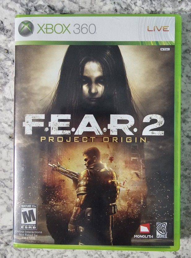 F.E.A.R. 2 PROJECT ORIGIN Xbox 360 Tested & Complete W/ Manual