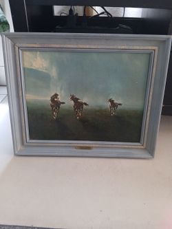 Mario Bordi "Freedom of the Plains Print on Board