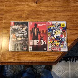 Three Nintendo Switch Games In Box