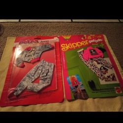 Vintage Lundby Plasty Petra Jeans Doll Fashion OOP + Skipper Pet Pals Mattel 
