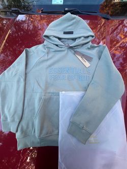 Essentials Fear Of God Fog Green hoodie