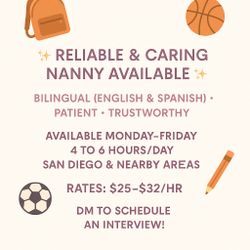 Nanny Available 