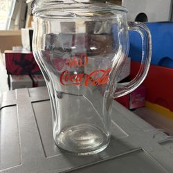 Coca Cola glass pitcher