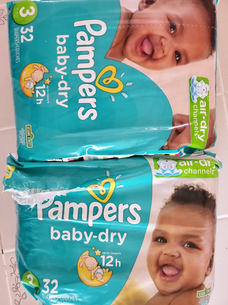 Pampers baby dry diapers