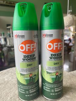 2 New! Cans of OFF! Deep Woods Insect Repellent Dry Spray