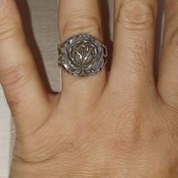 Vtg 925 Rose Ring