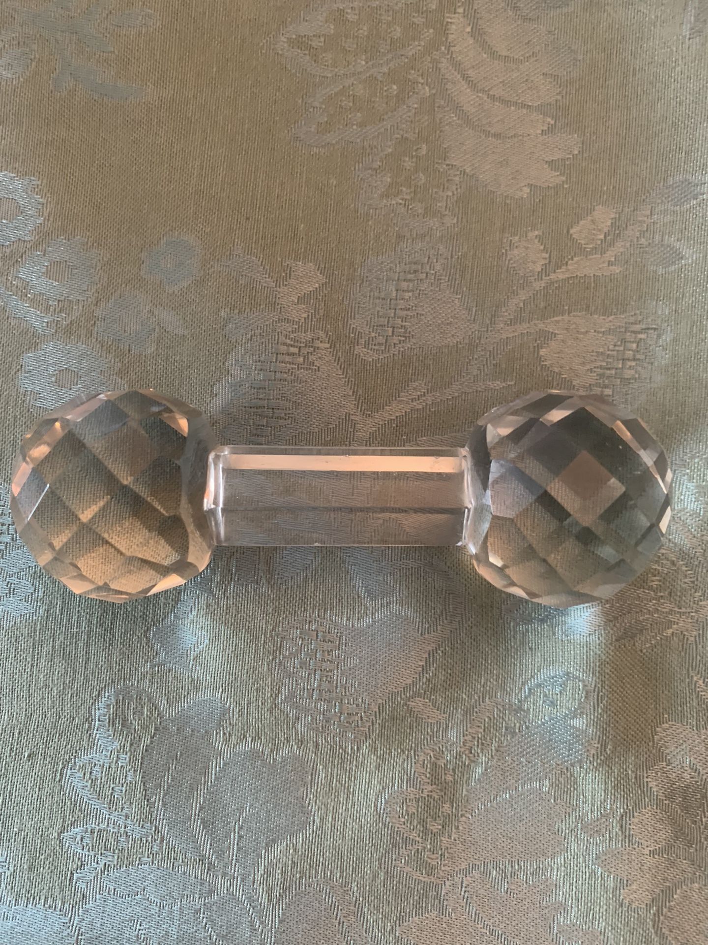 Crystal-Faceted Knife Holder or Paper Weight