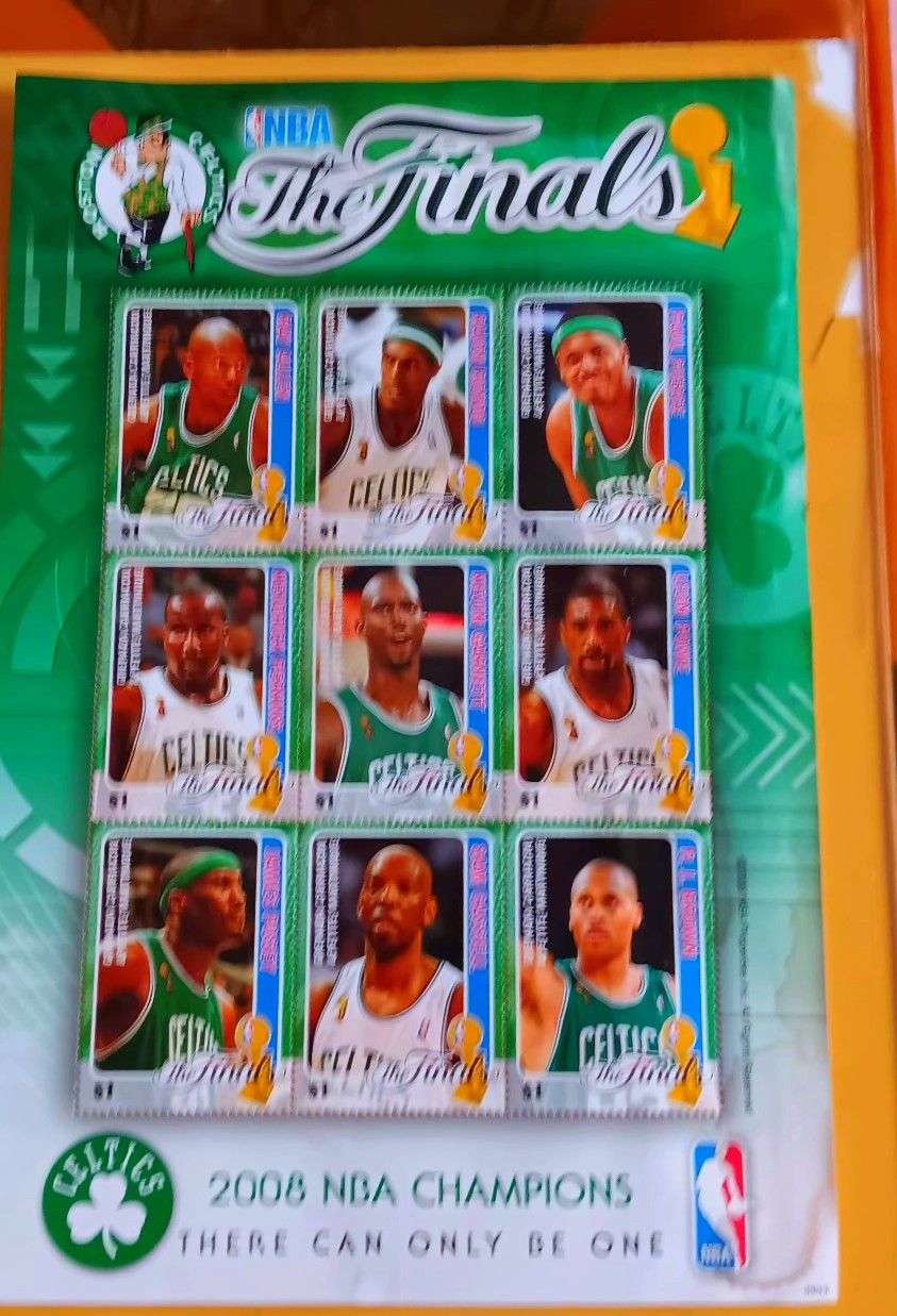 THE BOSTON CELTICS STAMPS!COME S WITH AUTHORITY PAPERS