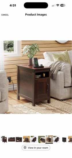 End table walnut color (only one) $45