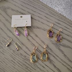 earrings 4 Sets Including 