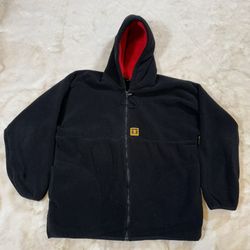 Guy Cotten Polartec Fleece Men’s Full Zip Black Sweater/Hoodie XL