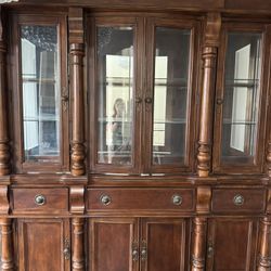 Beautiful Solid Cherry Wood Hutch For Sale
