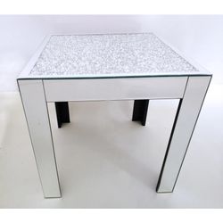 Modern Mirror End Table