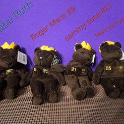 1998 Bamm Beanos Ruth Maris  Sosa McGwireBears Set-$35.00