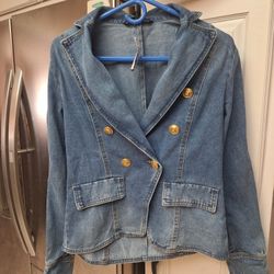 Women's Jean Jacket Size M 