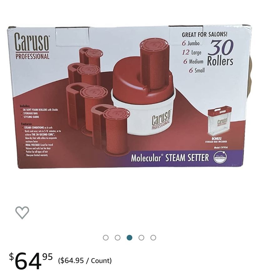 Caruso Steam Hair Rollers Set With 30 Rollers Like New