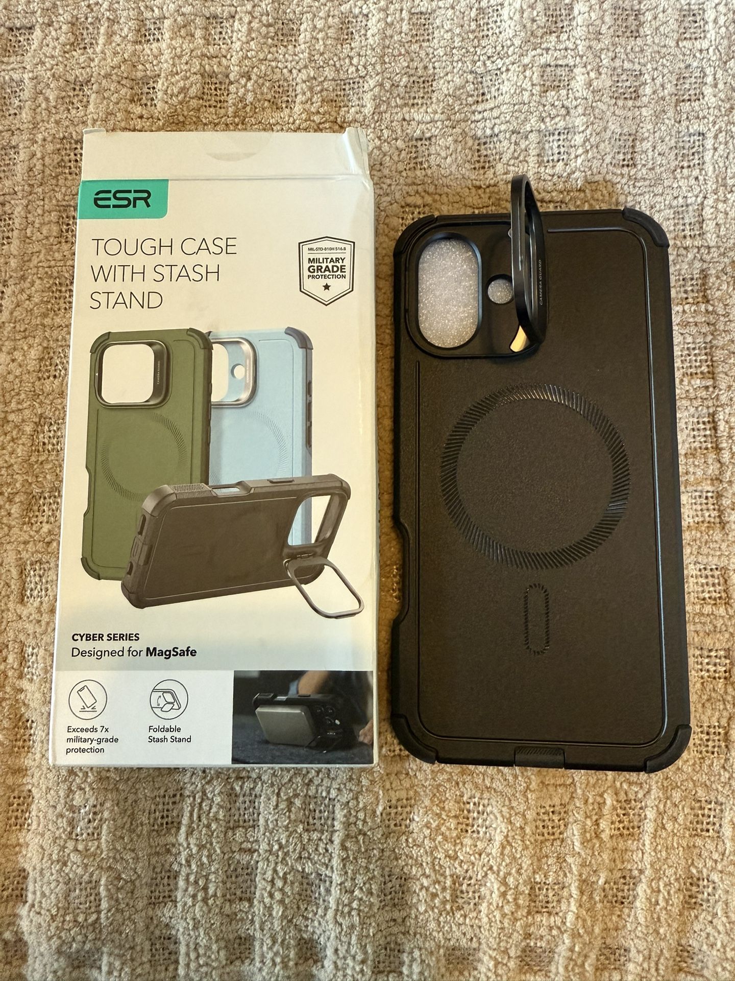 New Mag Safe iPhone 16 Plus Tough Case With Stand