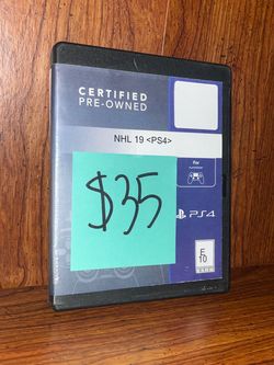 PlayStation 4 & 5 video game ps5 NHL 19 PS4 hockey