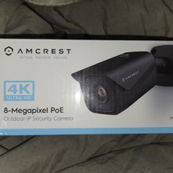 Amcrest 4K Outdoor Bullet PoE IP Camera, Black IP8M-2496EB  (SERIOUS INQUIRES ONLY)
