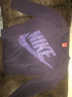 Purple Nike sweater size M