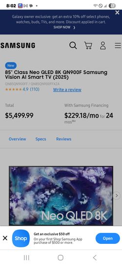 88inch Thin Samnsung T.V O