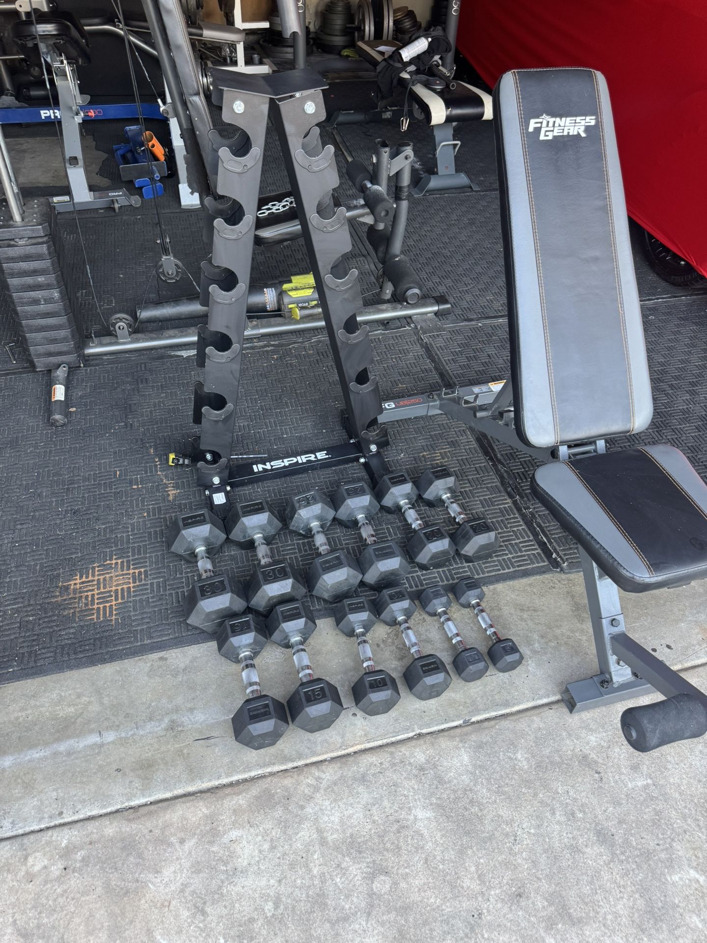 inspire-dumbbells-5-30lbs-plus-rack-and-adjustable-bench-for-sale-in