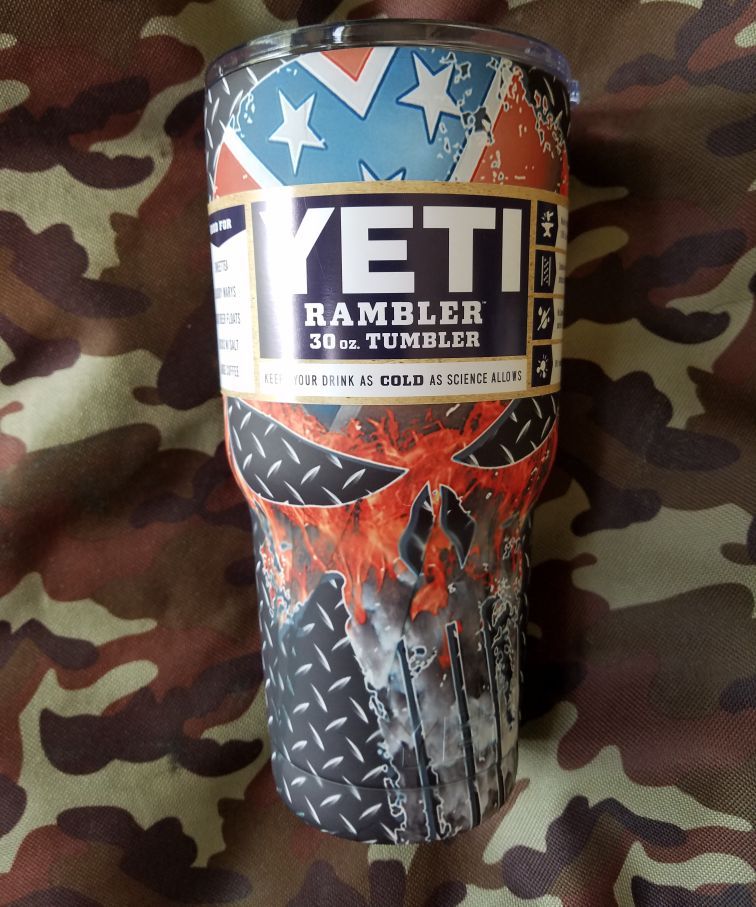 Rebel Punisher YETI tumbler