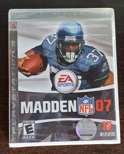 Madden NFL 07 Playstation 3 PS3 New Sealed Shaun Alexander