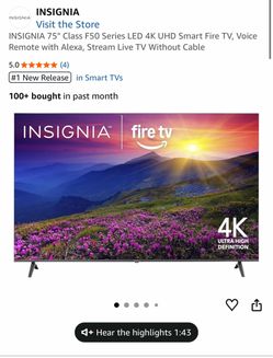 Insignia Fire TV 75”