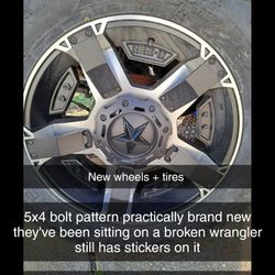 New Wheels + Tires 5x4.5 (5x114.3)